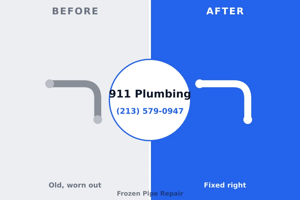 Before and after: plumbing repair Wilmington Island, GA